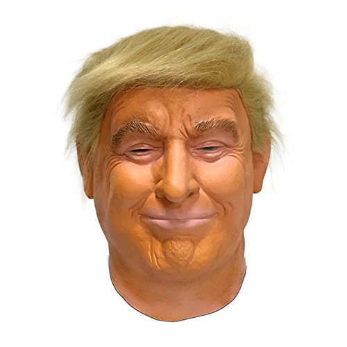 Hengyutoy Mask Máscara de Cabeza Humana de Fiesta de Traje Lujo de Halloween de Donald Trump