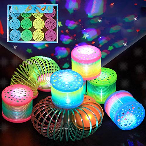 Herefun 12 Arco Iris Espiral Primavera, Juguetes Luminosos, Juguetes de Primavera del Arcoiris, Juguete Mágico Elástica, Niños Fiesta de Cumpleaños Herefun 12 Arco Iris Espiral Primavera, Juguetes Luminosos, Juguetes de Primavera del Arcoiris, Juguete Mágico Elástica, Niños Fiesta de Cumpleaños