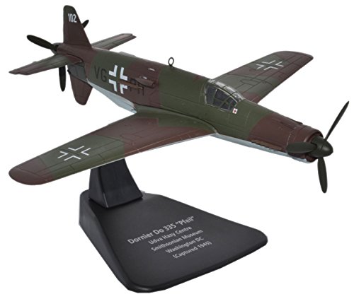 Herpa Oxford Diecast - Modelo del combatiente Experimental Dornier bimotor Do 335 Pfeil, lo Mismo Que el Museo Smithsonian de Washington, a Escala 1:72