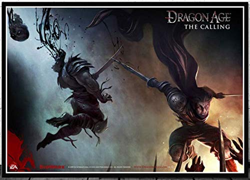 H/F Dragon Age 3 Inquisition Game Póster De Lienzo Moda Simple Pintura Al Óleo Digital Arte Pegatinas De Pared Bar Decoración del Hogar Regalo Sin Marco 8362N 40X50Cm