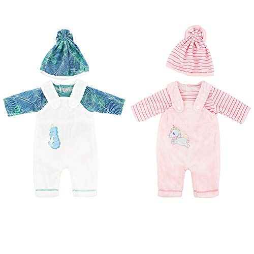 HiHivia Ropa para Muñecas Unicornio Dinosaurio Trajes Accesorios para Muñecas Monos Tops y Sombreros para Muñecas de 43 cm / Muñeca de 18 Pulgadas (Rosa, Blanco y Verde) HiHivia Ropa para Muñecas Unicornio Dinosaurio Trajes Accesorios para Muñecas Monos Tops y Sombreros para Muñecas de 43 cm / Muñeca de 18 Pulgadas (Rosa, Blanco y Verde)