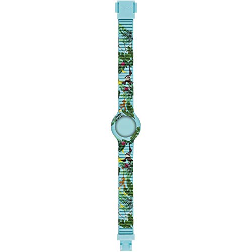 Hip Hop - HBU0859 - Reloj infantil con esfera monocolor y correa de silicona azul