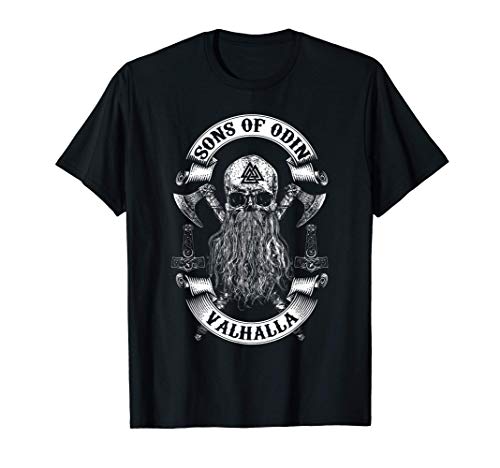 Hombre VIKINGS RISE-SONS OF ODIN- Vikings Nordish Odin Thor Camiseta