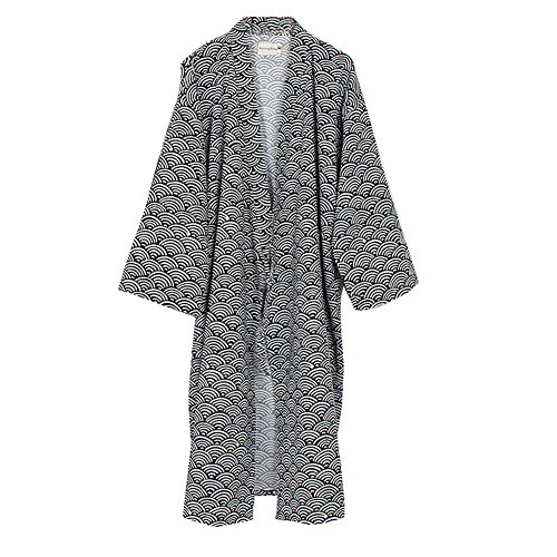 Hombres yukata Robes Kimono Robe Khan Vaporos Ropa Pijamas # 04