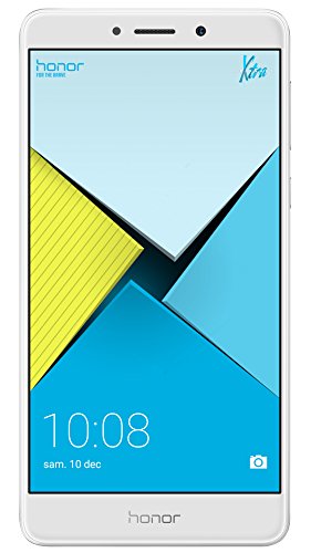 Honor 6X - Smartphone libre de 5.5" (lector de huellas, 3 GB RAM, 32 GB ROM, EMUI 4.1 compatible con Android M, Full HD 1080p, Kirin 655 octa core, cámara 12 MP + 2 MP AF, frontal 8 MP), plateado