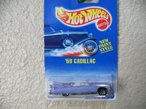 Hot Wheels '59 Cadillac 1995 Collector #266 Light Purple W/7sp's by