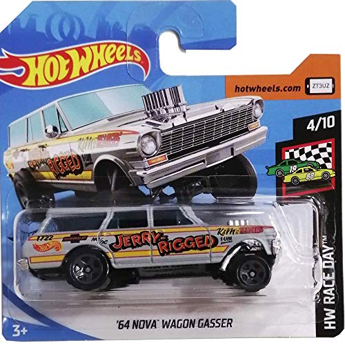 Hot Wheels '64 Nova Wagon Gasser HW Race Day 4/10 2019 (198/250) Short Card Hot Wheels '64 Nova Wagon Gasser HW Race Day 4/10 2019 (198/250) Short Card