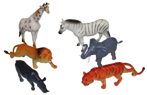 Idena - Conjunto de 6 Animales en Miniatura de 15 cm (P9901Y06B)