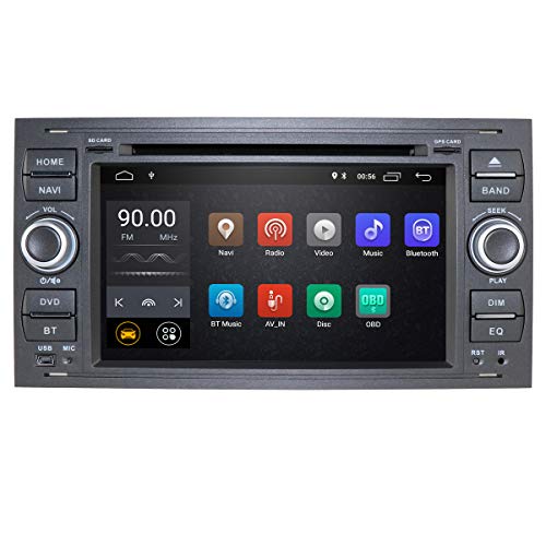 In Dash - Sistema de navegación para Coche (Android 10, Quad Core, Doble DIN, estéreo, para Ford Focus Mondeo S-MAX, C-MAX, Galaxy Support WiFi, 4G, Bluetooth, Dab, DVR, SWC) In Dash - Sistema de navegación para Coche (Android 10, Quad Core, Doble DIN, estéreo, para Ford Focus Mondeo S-MAX, C-MAX, Galaxy Support WiFi, 4G, Bluetooth, Dab, DVR, SWC)