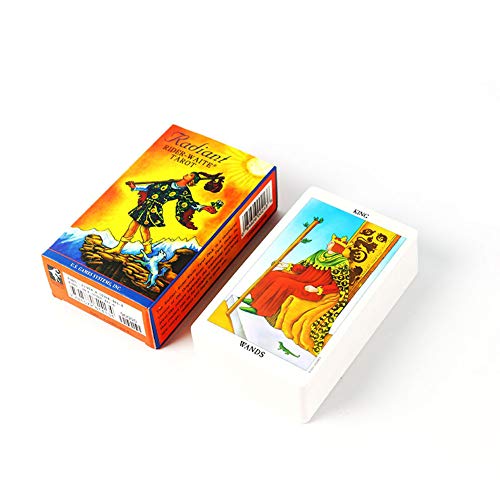 Inglés Tarot Deck Classic Board Tarjeta Juego con Caja De Color Embalaje para Adultos, Adolescentes Y Niños, Reunión Familiar/Juego De Tarjetas De Fiesta Y Prueba