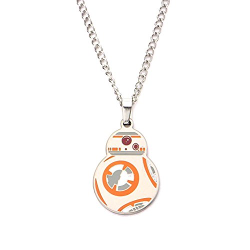 INOX Star Wars VII: The Force Awakens BB-8 Enamel Colgante Collar de Acero Inoxidable INOX Star Wars VII: The Force Awakens BB-8 Enamel Colgante Collar de Acero Inoxidable