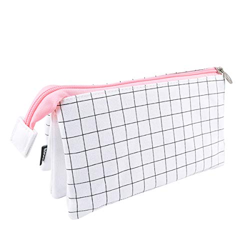 iSuperb 3 Compartimentos Estuche Escolar Tartán Bolsa Para Lapices Estudiante Plumier Lápices Bolsa Lona Pencil Case Bolsa de Cosméticos (3 bolsillos) iSuperb 3 Compartimentos Estuche Escolar Tartán Bolsa Para Lapices Estudiante Plumier Lápices Bolsa Lona Pencil Case Bolsa de Cosméticos (3 bolsillos)