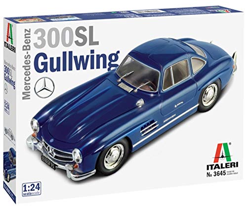 Italeri 3645S – 1:24 Mercedes Benz 300 SL Gull Wing, maqueta, maqueta, modelismo, modelismo, modelismo, Manualidades, Hobby, Pegado, Juego de construcción de plástico.