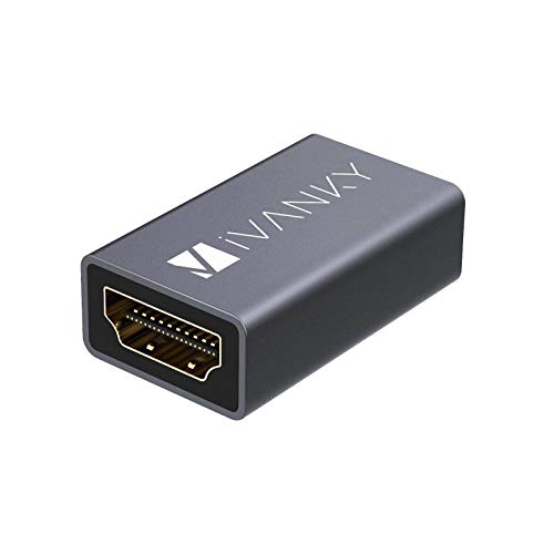 iVANKY Repetidor HDMI, Adaptador HDMI 4K @ 60Hz Hembra a Hembra Compatible con 3D, HDR, UHD, HDCP, Dolby TrueHD y DTS-HD - Gris, 1 Unidad iVANKY Repetidor HDMI, Adaptador HDMI 4K @ 60Hz Hembra a Hembra Compatible con 3D, HDR, UHD, HDCP, Dolby TrueHD y DTS-HD - Gris, 1 Unidad