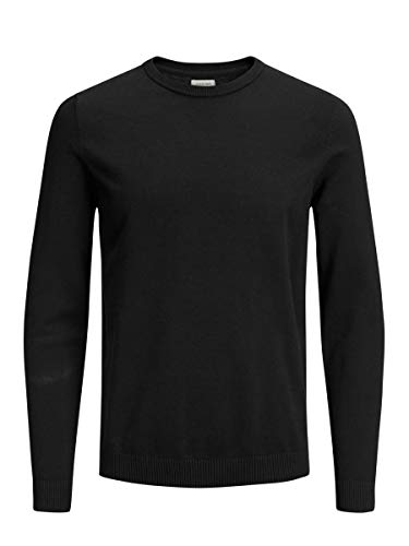 Jack & Jones Jjebasic Knit Crew Neck Noos suéter, Negro (Navy Blazer), Small para Hombre Jack & Jones Jjebasic Knit Crew Neck Noos suéter, Negro (Navy Blazer), Small para Hombre