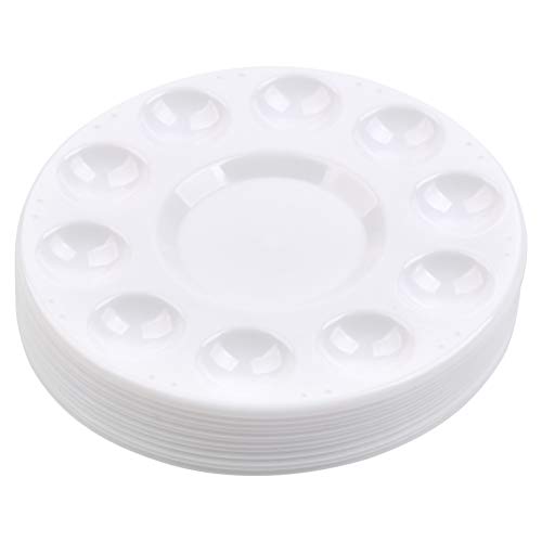 JAOMON PP Pallet Mixing Palette, Paletas de Colores con 11 Cuencos de Pintura Para Pintura y Manualidades, Paleta de Colores de 12 Piezas 17 * 1cm Mezcla de Colores JAOMON PP Pallet Mixing Palette, Paletas de Colores con 11 Cuencos de Pintura Para Pintura y Manualidades, Paleta de Colores de 12 Piezas 17 * 1cm Mezcla de Colores