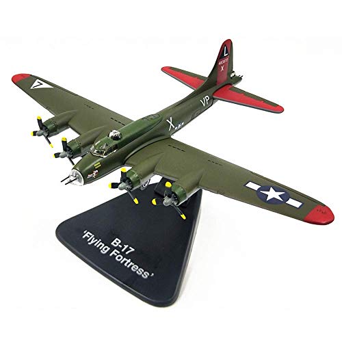 JHSHENGSHI Modelo de avión Militar 1/144, Modelo con Acabado de aleación de Bombardero B-17 de la Segunda Guerra Mundial, Juguetes para Adultos y coleccionables