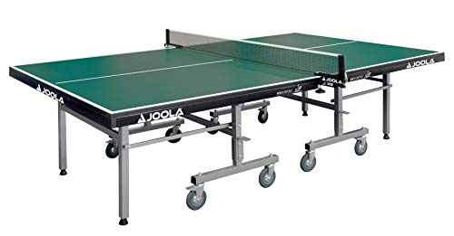 JOOLA World Cup 25-S | Indoor Tischtennisplatte Autorización de competición ITTF | Estructura Plegable – Montaje rápido, Unisex-Adultos, Verde, 25 MM Plattenstärke