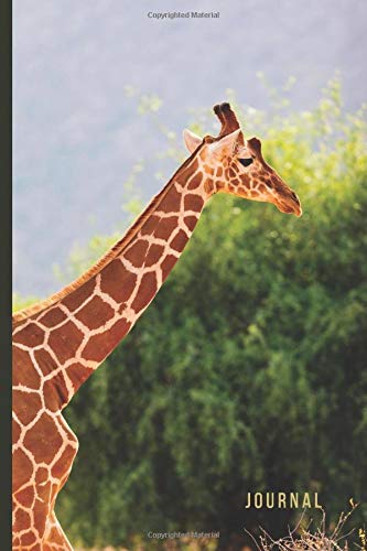 Journal: Profile of Giraffe Long Neck Cover / Ruled 6x9 Small Composition Notebook for Writing / Blank Lined Paper Book / Cute Card Alternative / Gift for Journal Lovers and Writers