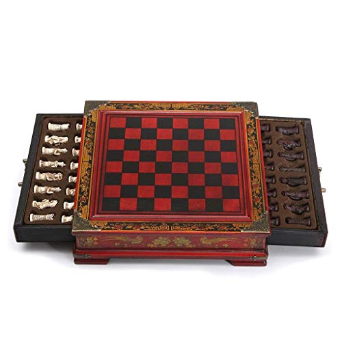 Juego de ajedrez clásico Antiguo guerrero de la terracota Ajedrez Carácter aparato de música de madera de estilo chino tablero de ajedrez destacados Recuerdos Ajedrez Caja de regalo Juego de juegos de Juego de ajedrez clásico Antiguo guerrero de la terracota Ajedrez Carácter aparato de música de madera de estilo chino tablero de ajedrez destacados Recuerdos Ajedrez Caja de regalo Juego de juegos de