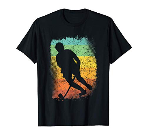 Jugador de Hockey de Campo Regalos de Hockey de época Camiseta Jugador de Hockey de Campo Regalos de Hockey de época Camiseta