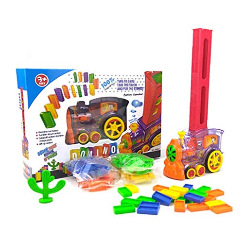 Juguetes Azulejos 1BOX Domino Tren de juguete Dominó Auto Colocación conjunto para los niños de bloques de creación de carreras