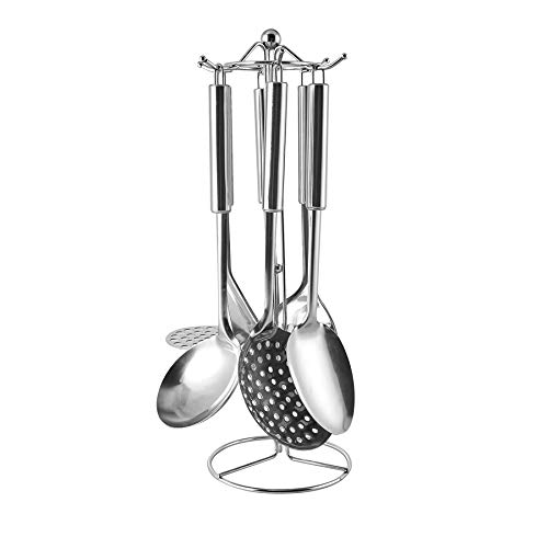 KARACA Chef - Juego de utensilios de cocina (acero inoxidable, 7 piezas) KARACA Chef - Juego de utensilios de cocina (acero inoxidable, 7 piezas)