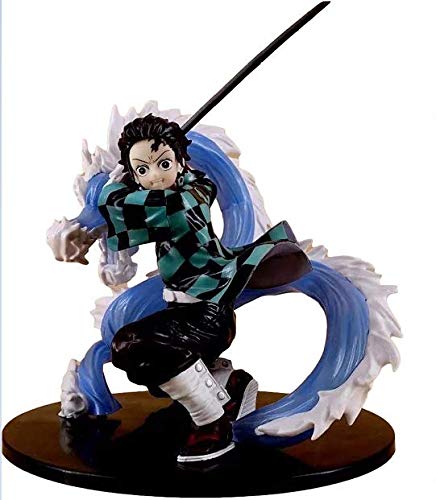 Kimetsu No Yaiba - Figura de matar de demones, modelo de figura de anime japonés, Figura de Tanjiro Kamado Figura Nezuko, regalos de decoración de matar de demones realistas en PVC