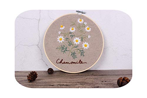 Kit de bordado Crewel DIY Easy Flower Pattern Kit de bordado con aro para principiantes Kits de costura Punto de cruz Costura Arte Artesanía Pintura Decoración para el hogar-I-no Hoop Kit de bordado Crewel DIY Easy Flower Pattern Kit de bordado con aro para principiantes Kits de costura Punto de cruz Costura Arte Artesanía Pintura Decoración para el hogar-I-no Hoop