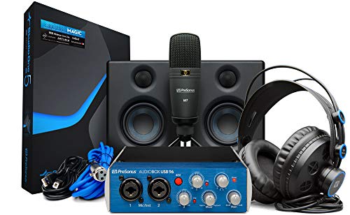 Kit de grabación de hardware/software PreSonus AudioBox Studio Ultimate Bundle con monitores de estudio