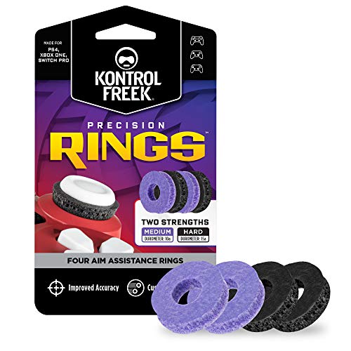 KontrolFreek Precision Rings | Aim Assist control para PlayStation 4 (PS4), PlayStation 5 (PS5), XBOX One, Xbox Series X|S, Switch Pro y Scuf Controller | Resistencia media / dura