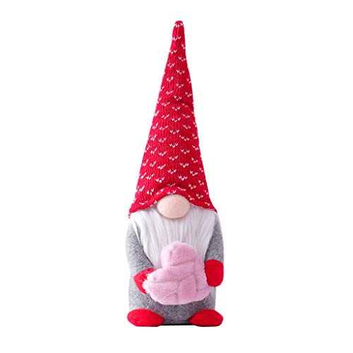 KunmniZ Gnomo de San Valentín, gnomo, gnomo sueco, muñecas de felpa, hechas a mano, gnomo, felpa, regalo de cumpleaños para mujer, día de Acción de Gracias KunmniZ Gnomo de San Valentín, gnomo, gnomo sueco, muñecas de felpa, hechas a mano, gnomo, felpa, regalo de cumpleaños para mujer, día de Acción de Gracias