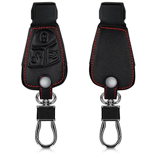 kwmobile Funda Compatible con Mercedes Benz Llave de Coche de 2-3 Botones - Cubierta de Cuero sintético - Case para Mando de Auto en Negro kwmobile Funda Compatible con Mercedes Benz Llave de Coche de 2-3 Botones - Cubierta de Cuero sintético - Case para Mando de Auto en Negro