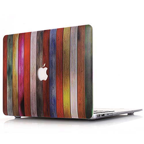 L2W Funda Dura MacBook Pro 13 Retina MacBook Pro 13,3 Pulgadas plástico Dura de Goma con Protector Caso para MacBook Pro 13" con Retina Display Modelo: A1425/A1502 (Patrón Madera Textura MW-3)