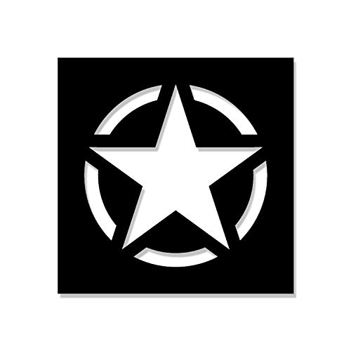 lackiersc hablonen Pegatinas Allied Star US Army Estrella Stencil 13 x 13 cm # a4610