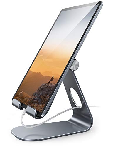 Lamicall Soporte Tablet, Multiángulo Soporte Tablet - Soporte Ajustable para Tablets para 2020 iPad Pro 10.5, 9.7, 12.9, iPad Mini 2 3 4, iPad Air, Air 2, Samsung Tab, iPhone, Otras Tablets - Gris Lamicall Soporte Tablet, Multiángulo Soporte Tablet - Soporte Ajustable para Tablets para 2020 iPad Pro 10.5, 9.7, 12.9, iPad Mini 2 3 4, iPad Air, Air 2, Samsung Tab, iPhone, Otras Tablets - Gris