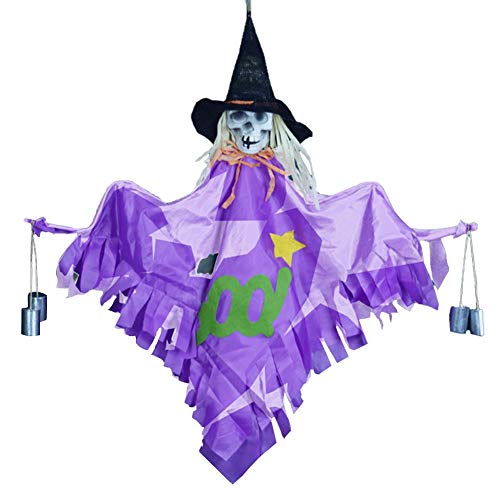 Lancei Campanas de Viento de Bruja, Adorno Colgante de Calavera de Horror para el diseño del Juego de Fiestas de Halloween Remarkable Lancei Campanas de Viento de Bruja, Adorno Colgante de Calavera de Horror para el diseño del Juego de Fiestas de Halloween Remarkable