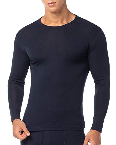 LAPASA Camiseta Térmica para Hombre de Lana Merino M31 (L (Detalle en Descripción), Azul Marino (Camiseta))