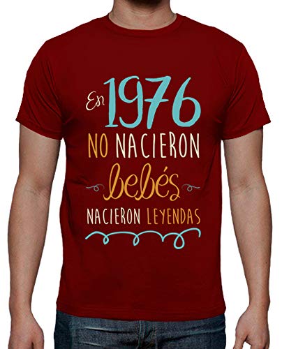 latostadora Camiseta 1976, 42 años - Camiseta Hombre clásica, Rojo Talla XL