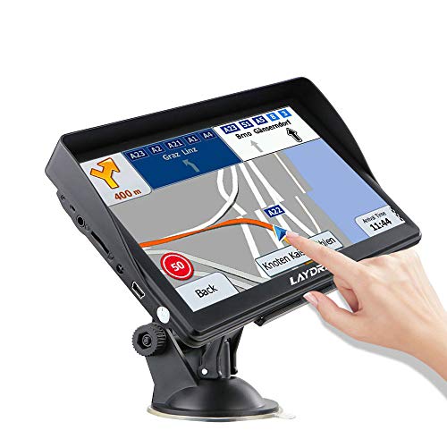 LAYDRAN Sistema de navegación GPS para camión, portátil, satélite, de 7 pulgadas, con cámara de velocidad y pantalla táctil de guía de voz y mapa de navegador de por vida de la UE 46 países 2020 LAYDRAN Sistema de navegación GPS para camión, portátil, satélite, de 7 pulgadas, con cámara de velocidad y pantalla táctil de guía de voz y mapa de navegador de por vida de la UE 46 países 2020