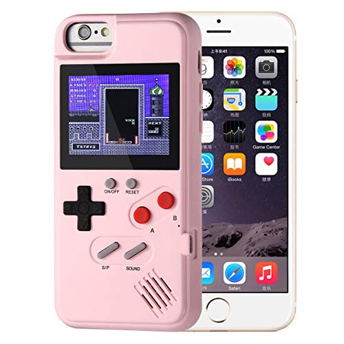 LayOPO Game Funda para iPhone, Funda para iPhone Consola de Juegos con 36 Juegos Pequeños, Pantalla a Color, Dise&ntilde para iPhone XS/X, IPhone8 / 8 Plus, iPhone 7/7 Plus