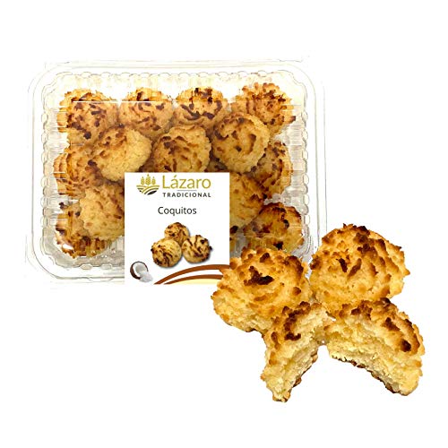 Lázaro Coquitos 290 g, Dulces Artesanales elaborados con Coco y Huevo, Sultanas de coco. Lázaro Coquitos 290 g, Dulces Artesanales elaborados con Coco y Huevo, Sultanas de coco.