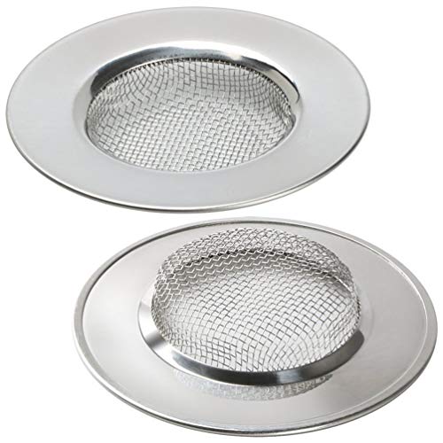 LBTrading Coladores de Desagüe Filtro de Acero Inoxidable para Fregadero Lavabo bañera 7.7 cm Set of 2