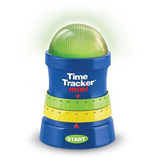 Learning Resources Cronómetro Time Tracker Mini, Color Azul, Verde, Amarillo (LER6909)