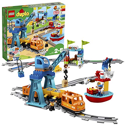 LEGO DUPLO Town - Tren de mercancías con luces y sonidos, juguete para niños de 2-5 años (10875) LEGO DUPLO Town - Tren de mercancías con luces y sonidos, juguete para niños de 2-5 años (10875)