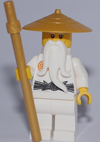 LEGO Ninjago: Minifigur Master Wu / Sensei Wu with staff ( 70596 ) RARE VERSION LEGO Ninjago: Minifigur Master Wu / Sensei Wu with staff ( 70596 ) RARE VERSION