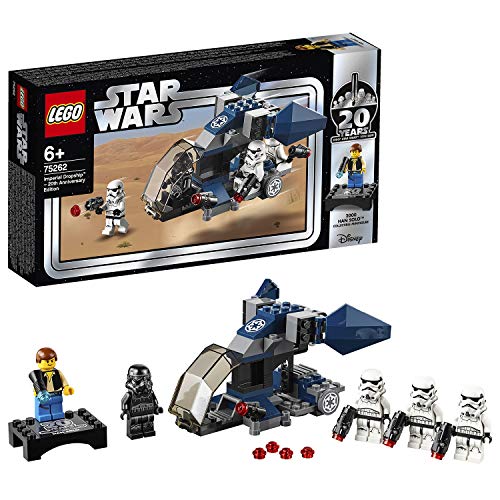 LEGO Star Wars - Nave de Descenso Imperial (Edición 20 Aniversario) Juguete de Nave Espacial de La Guerra de las Galaxias, Incluye Minifiguras de Soldados Imperiales (75262)