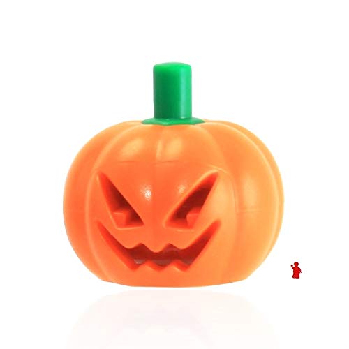 LEGO®Minifig, Headgear Head Cover, Pumpkin Jack O' Lantern Orange
