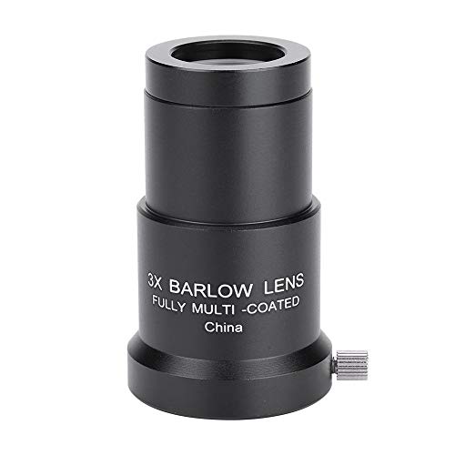 Lente Barlow - Ocular con telescopio de astronomía 3X 1.25 '' Lente Barlow para ocular con recubrimiento completo