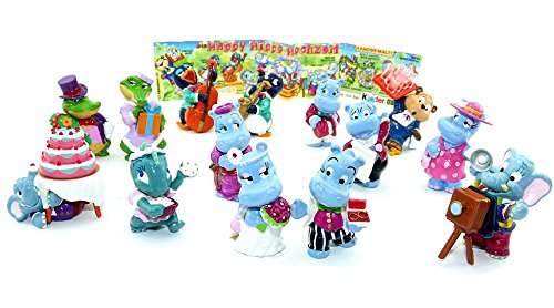 Les enfants Surprise Happy Hippo taux de mariage, 14 Figurines (complet)